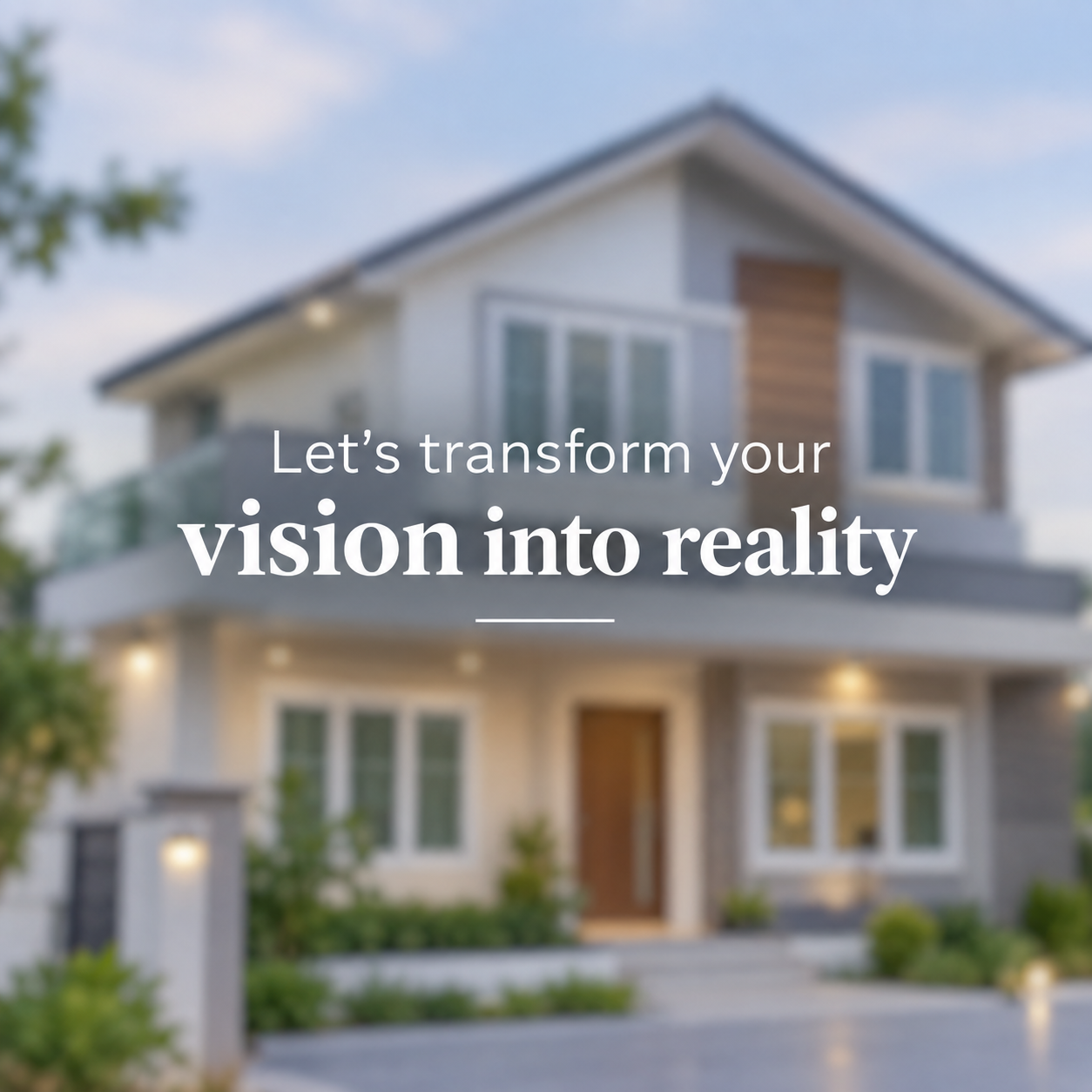 Modern home with EURO UPVC style windows and doors
